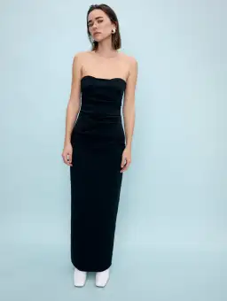Sir The Label Alba Strapless Maxi Dress Gown in Black Size 0 / AU 6 / XS for rent on The Volte - image 1