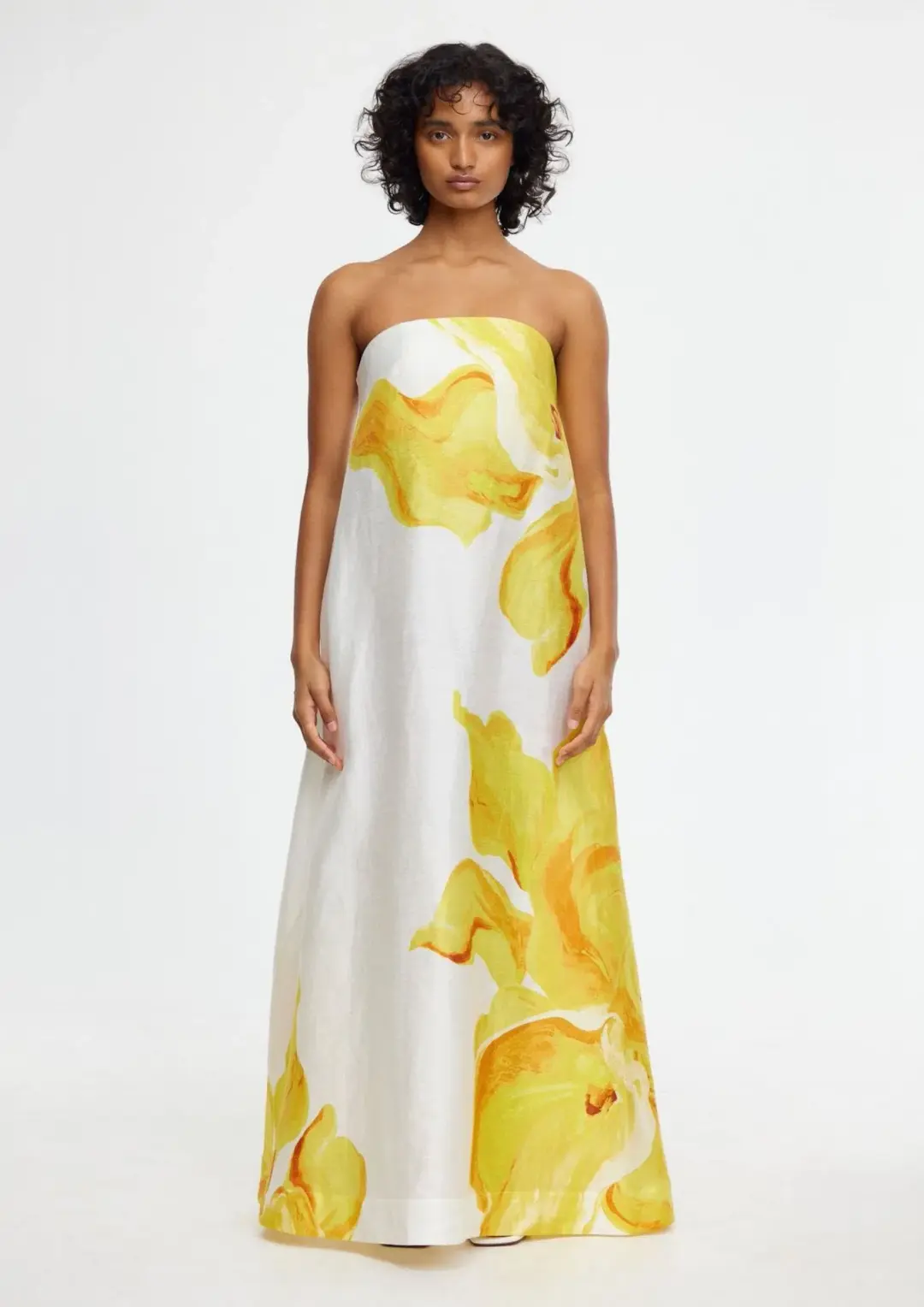 Acler Hopton Dress Ivory Calla Lily Size 8 for rent on The Volte - main image