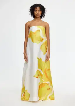 Acler Hopton Dress Ivory Calla Lily Size 8 for rent on The Volte - image 1