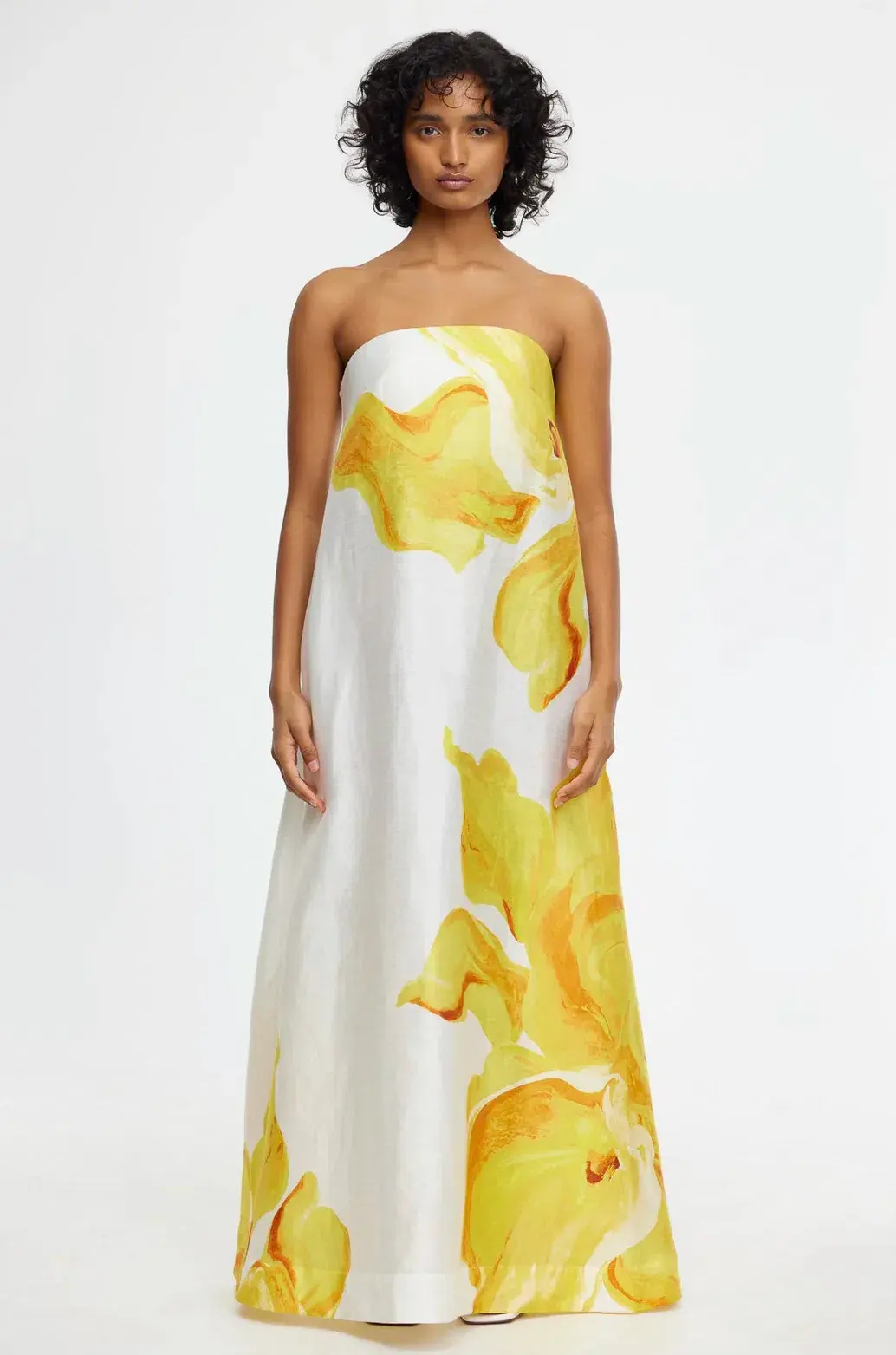 Acler Hopton Dress Ivory Calla Lily Size 10 for rent on The Volte - main image