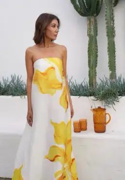 Acler Hopton Dress Ivory Calla Lily Size 10 for rent on The Volte - image 2