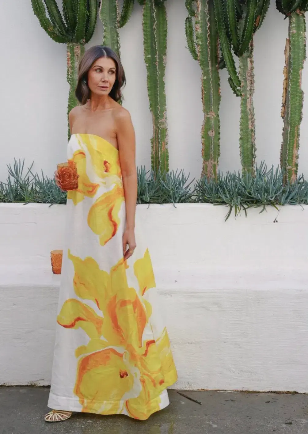 Acler Hopton Dress Ivory Calla Lily Size 10 for rent on The Volte - main image