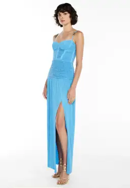 Manning Cartell Double Time Pleat Dress Blue for rent on The Volte - image 4