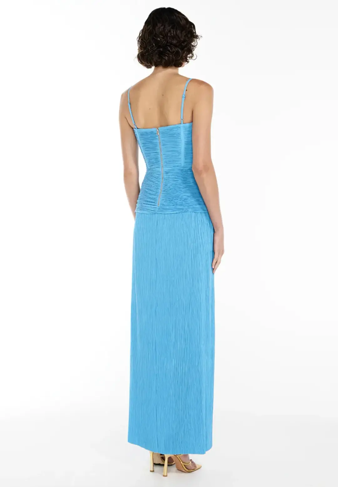 Manning Cartell Double Time Pleat Dress Blue for rent on The Volte - main image