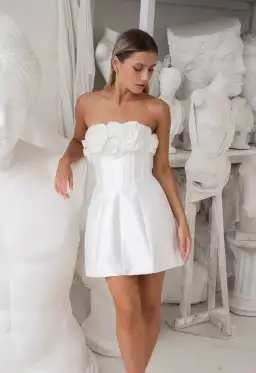 Eliya the Label Tehanni Dress in White Size S/Au 8 for rent on The Volte - image 6