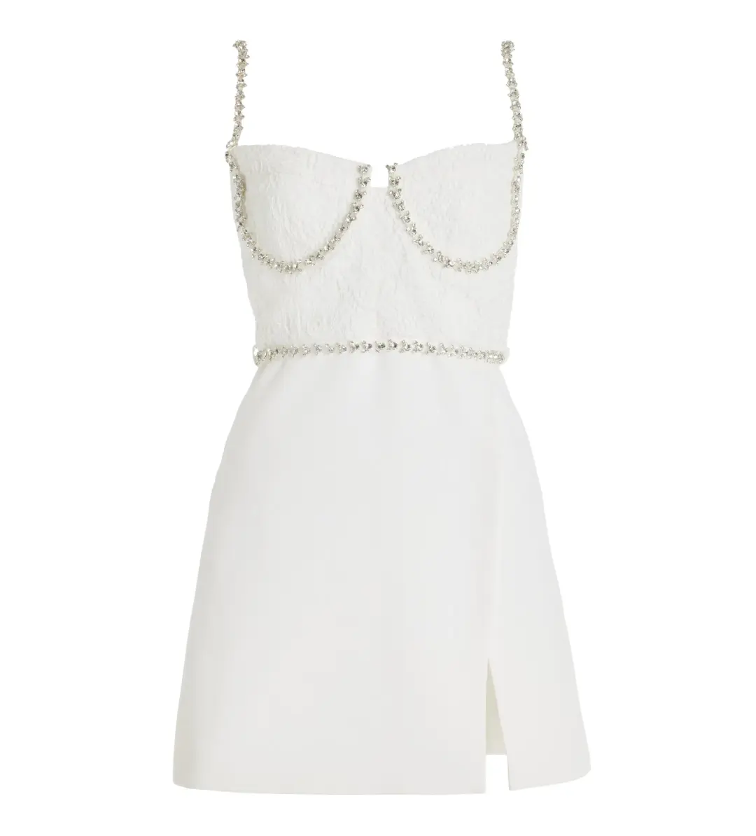 Self Portrait Cord Lace Mini Dress White Size UK 8 / AU 8 for rent on The Volte - main image