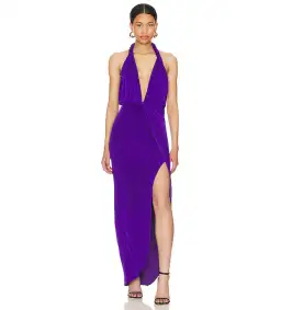 Misha Venetia Slinky Gown Purple Size 8/S for rent on The Volte - image 1