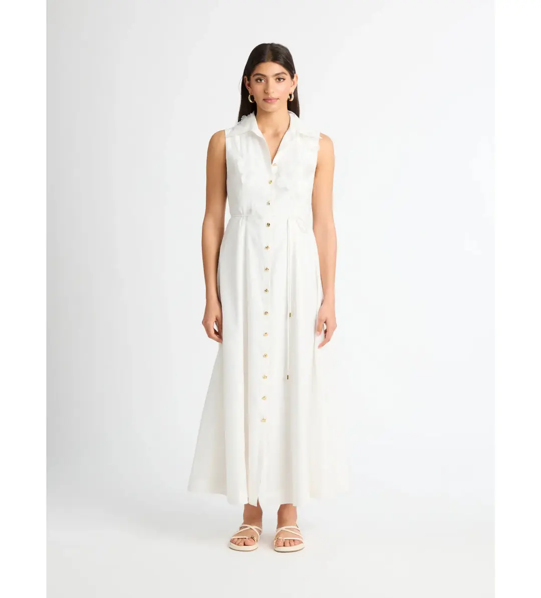 Sheike Rose Garden Maxi Dress White Size AU 10 for rent on The Volte - main image