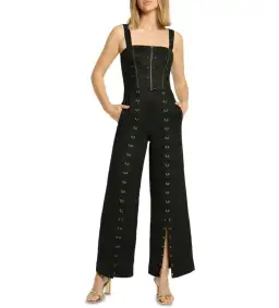 Sass & Bide Abstract After Dark Jumpsuit Black Size AU 10 for rent on The Volte - image 1