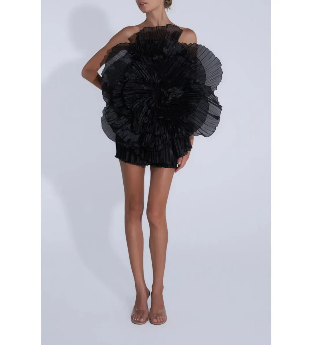 L’Idee Fleur Mini Dress Noir Size AU 6 for rent on The Volte - main image