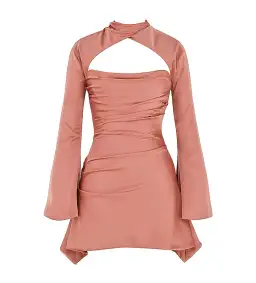 House of CB Toira Dress Rose Size XS / AU 6 for rent on The Volte - image 4