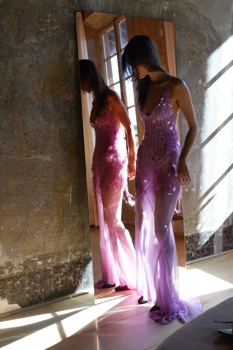 Rat & Boa Hydra Dress Sherbert Pink Size Small for rent on The Volte - main image