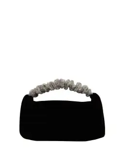 Alexander Wang Rhinestone Scrunchie Mini Bag Black