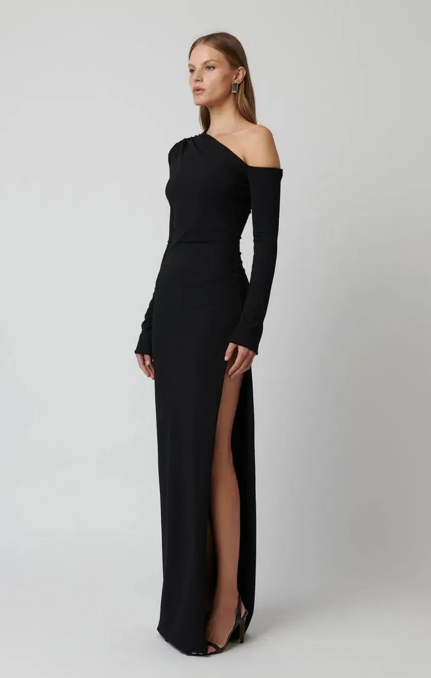 Effie Kats Cayley Gown Black Size S / AU 8 for rent on The Volte - main image