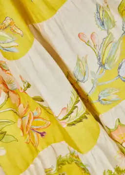 Alemais Ira Tiered Midi Dress Lemon/Cream Size AU 10 for rent on The Volte - image 18