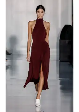 Bec & Bridge Cassian Racer Dress Deep Plum Size 10 for rent on The Volte - image 1