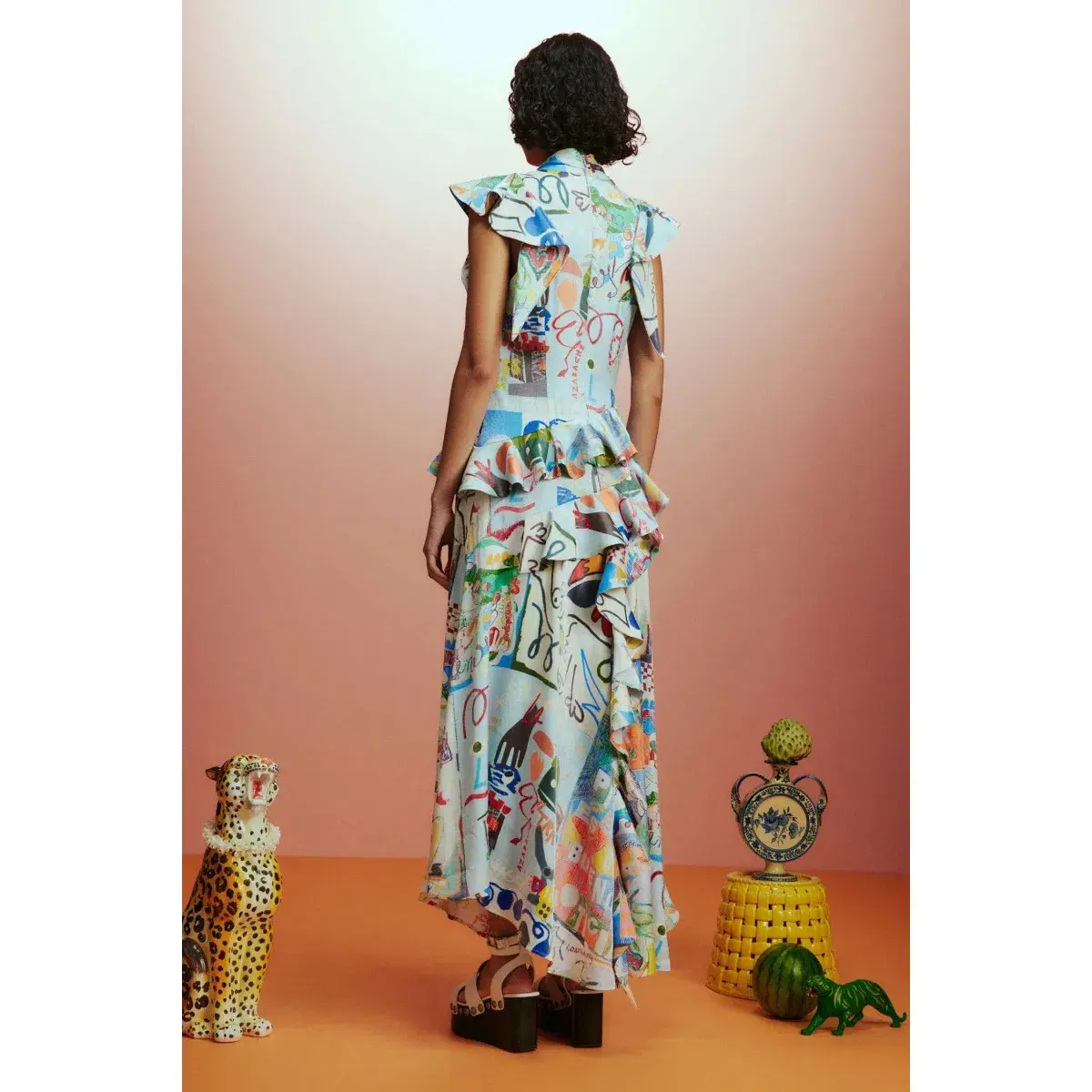 Alemais Aurelia Gown Multi Size 10 - Image 3