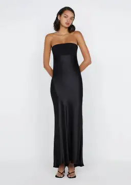 Bec & Bridge Zari Strapless Maxi Dress Black Size 10