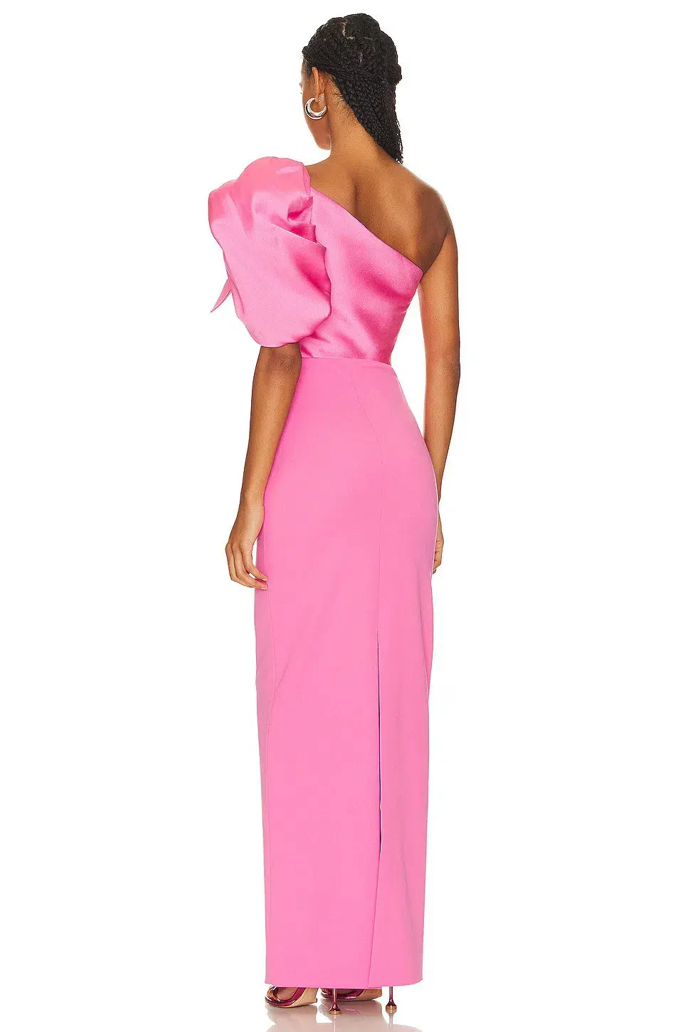 Solace London Iyana Maxi Dress Pink Size 8 for rent on The Volte - main image