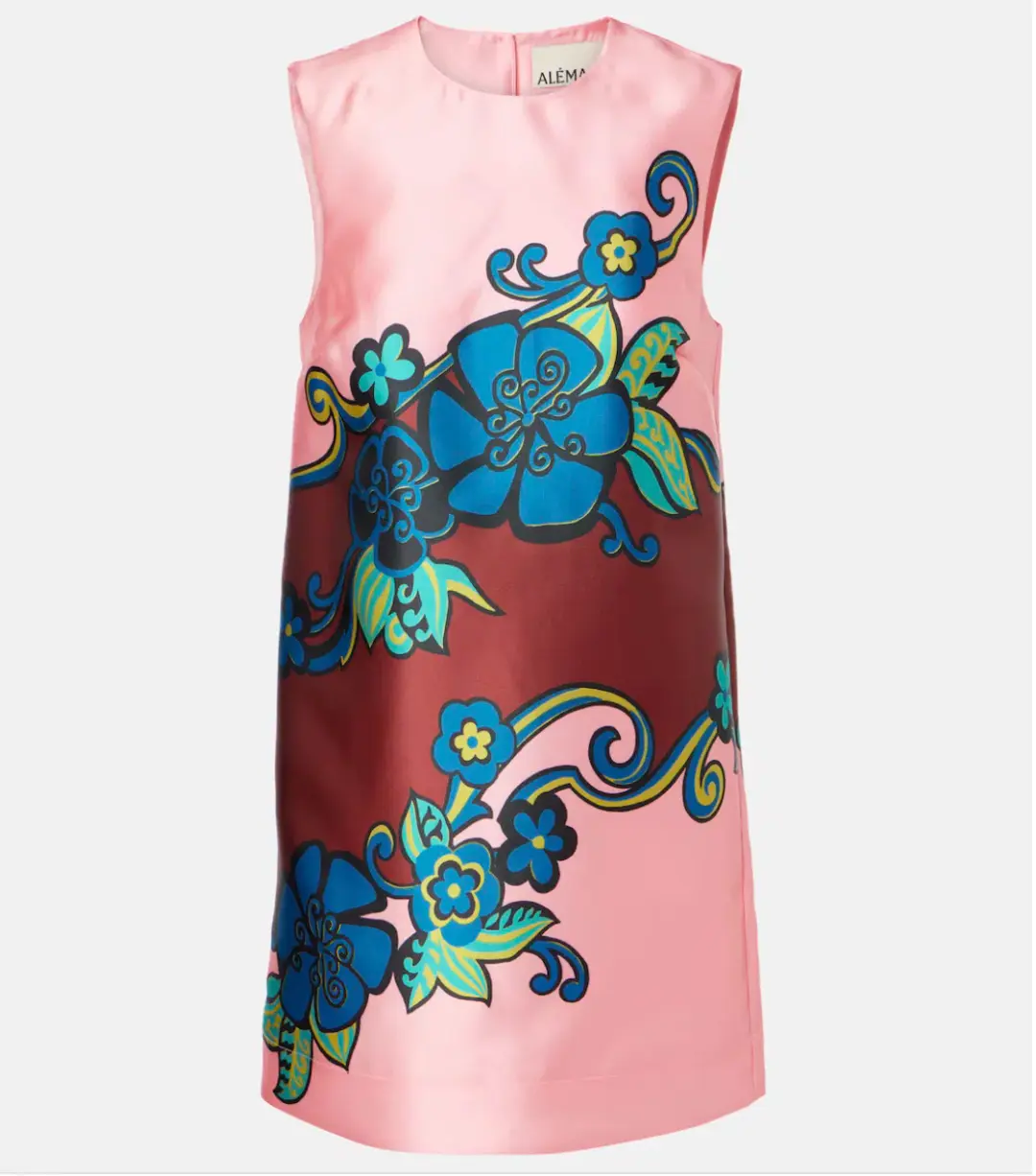 Alémais Azalea Floral Mini Dress Pink Floral Size AU 16 for rent on The Volte - main image