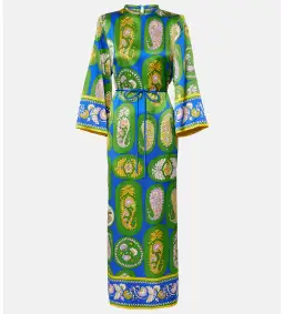 Alémais Gina Silk Midi Dress Print Size AU 16 for rent on The Volte - image 4