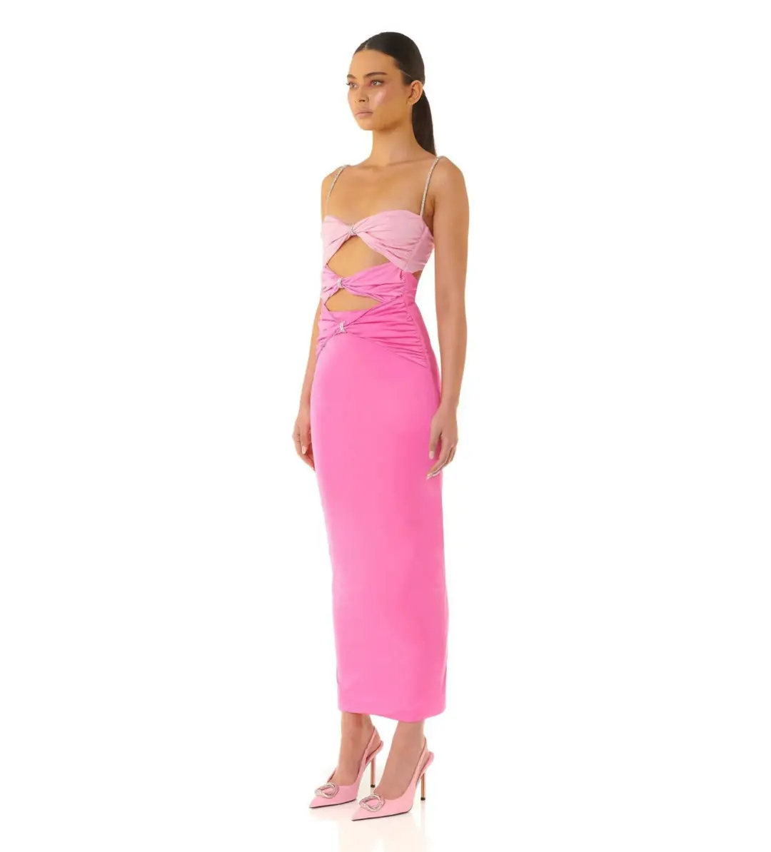 Eliya the Label Zora Dress in Pink Size XL / AU 14 for rent on The Volte - main image