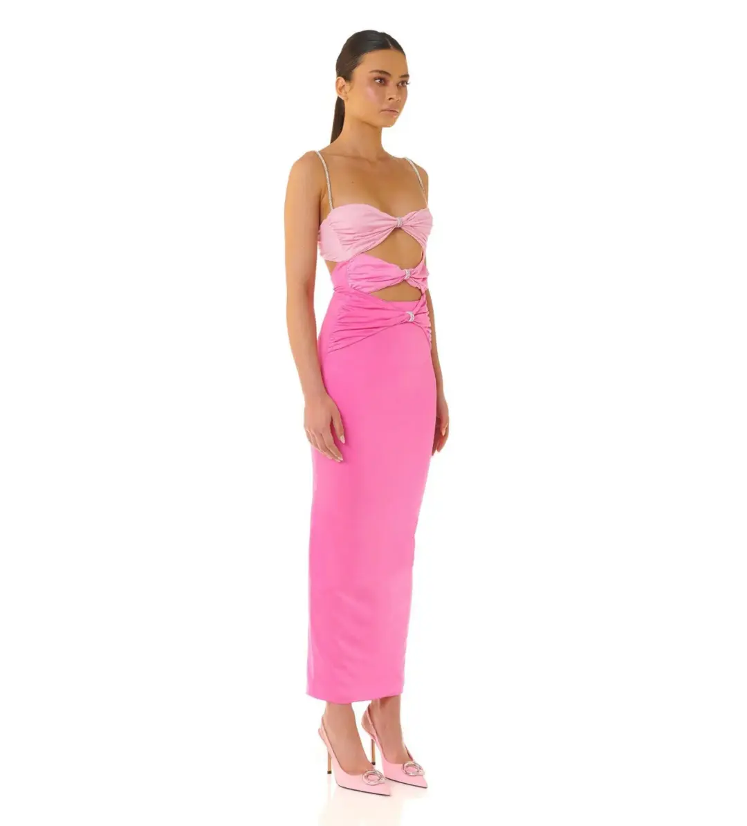 Eliya the Label Zora Dress in Pink Size XL / AU 14 for rent on The Volte - main image