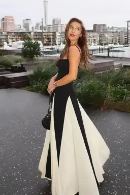 Arcina Ori Paloma Dress Black/White Size AU 6 for rent on The Volte - image 1