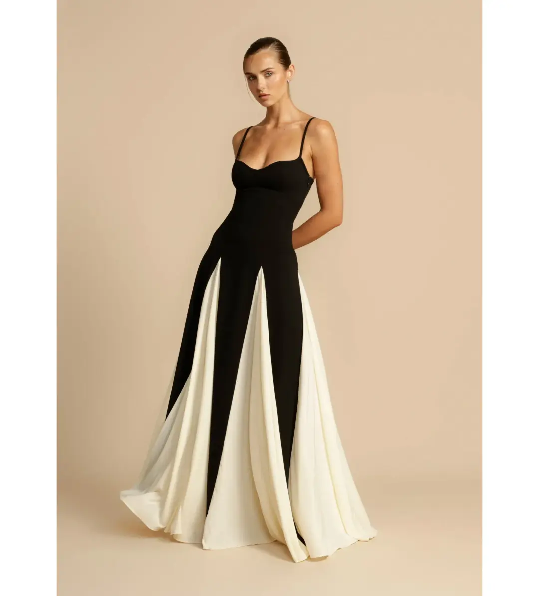 Arcina Ori Paloma Dress Black/White Size AU 8 for rent on The Volte - main image