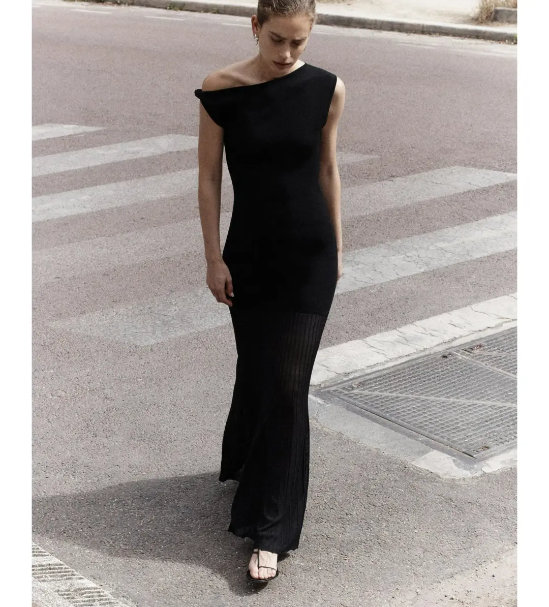 Sir the Label Indigo Twist Dress Black Size AU 6 for rent on The Volte - main image