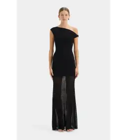 Sir the Label Indigo Twist Dress Black Size AU 6 for rent on The Volte - image 1