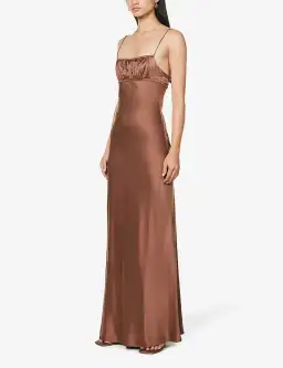 Bec & Bridge Amber Maxi Dress Brown Size 6