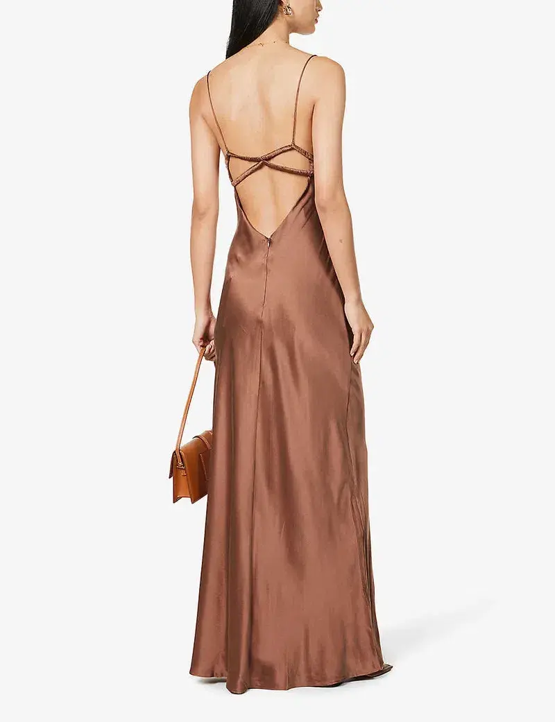 Bec & Bridge Amber Maxi Dress Brown Size 6 - Image 2
