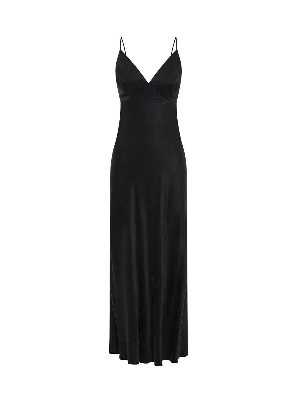 Kivari Bianca Slip Dress Black Size 4 for rent on The Volte - main image