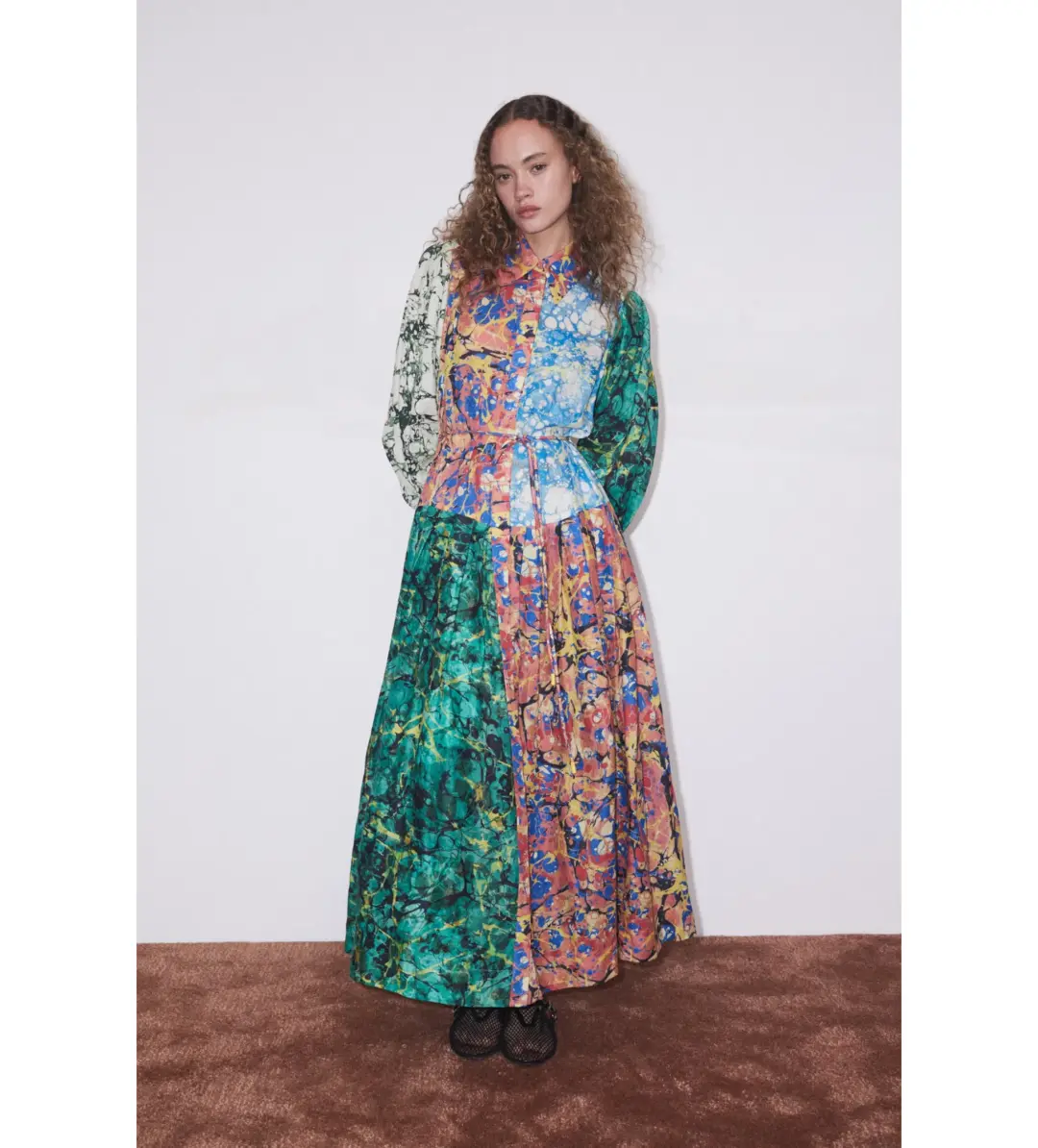 Alemais Sunburst Shirtdress Multi Size 12 for rent on The Volte - main image