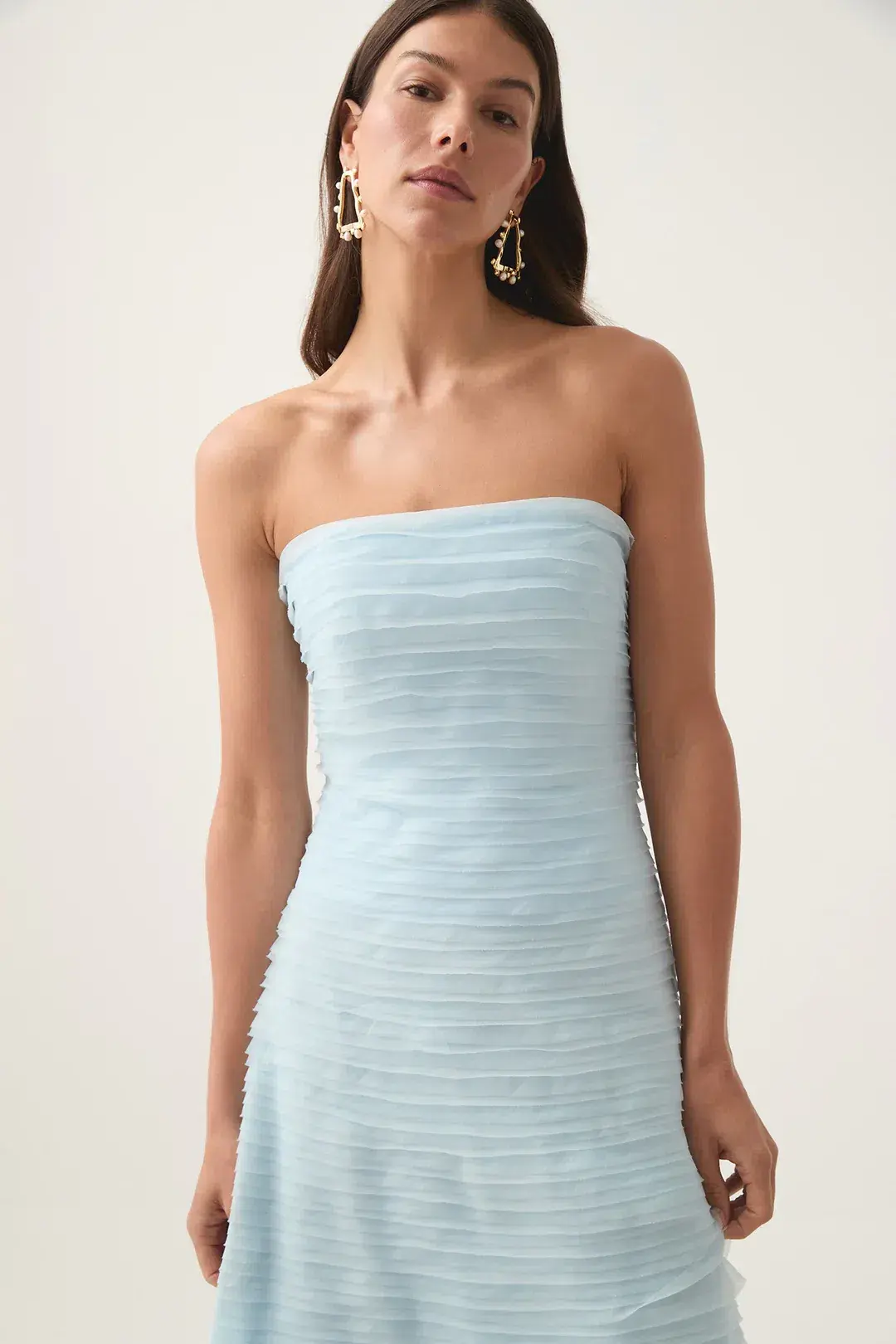 Aje Soundscape Maxi Dress Sea Breeze Size Au 6 for rent on The Volte - main image