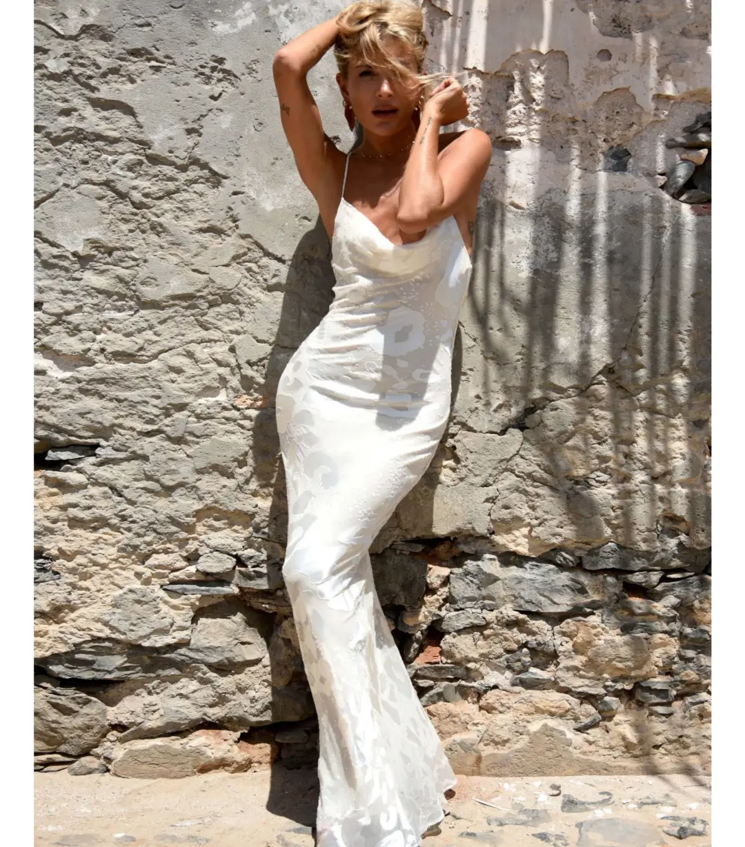 Rat and Boa Primrose Dress Cream Size M/Au 10 for rent on The Volte - main image