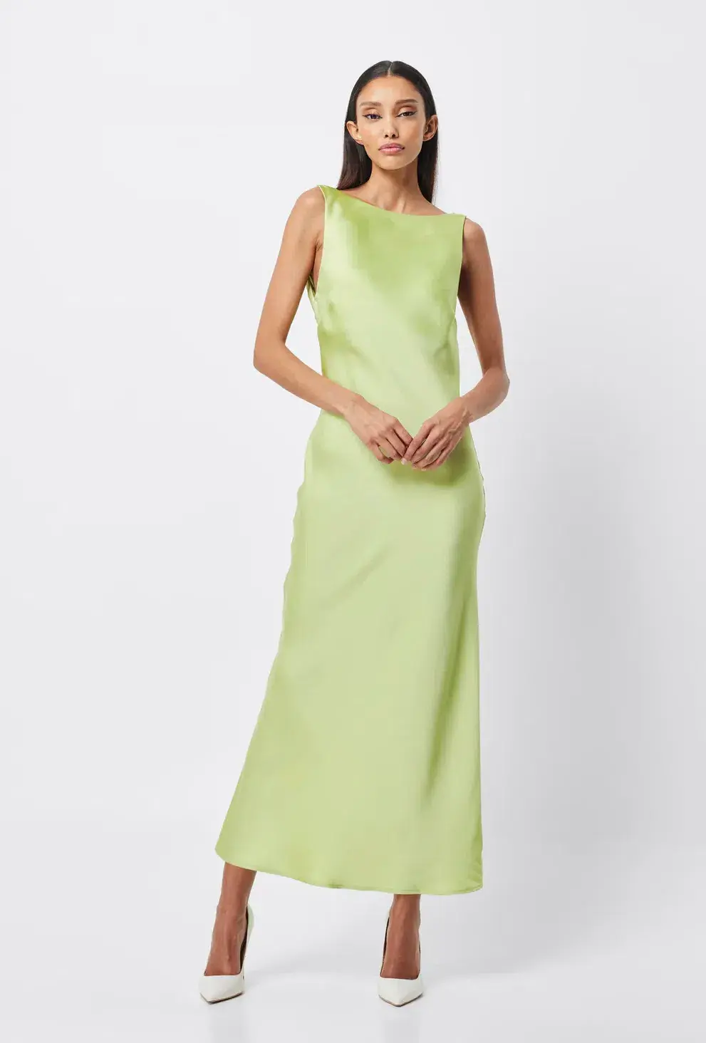 Mossman Nuance Maxi Dress Green Size 8 for rent on The Volte - main image