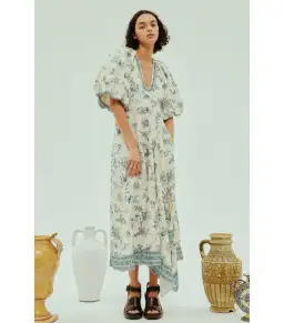 Alemais Casa Midi Dress Floral Size 14 for rent on The Volte - image 1