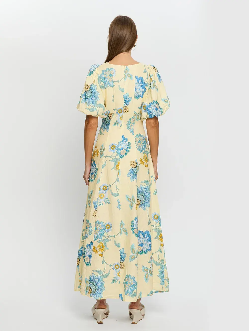 Kivari Giselle Cut Out Maxi Dress Floral Size 12 for rent on The Volte - main image