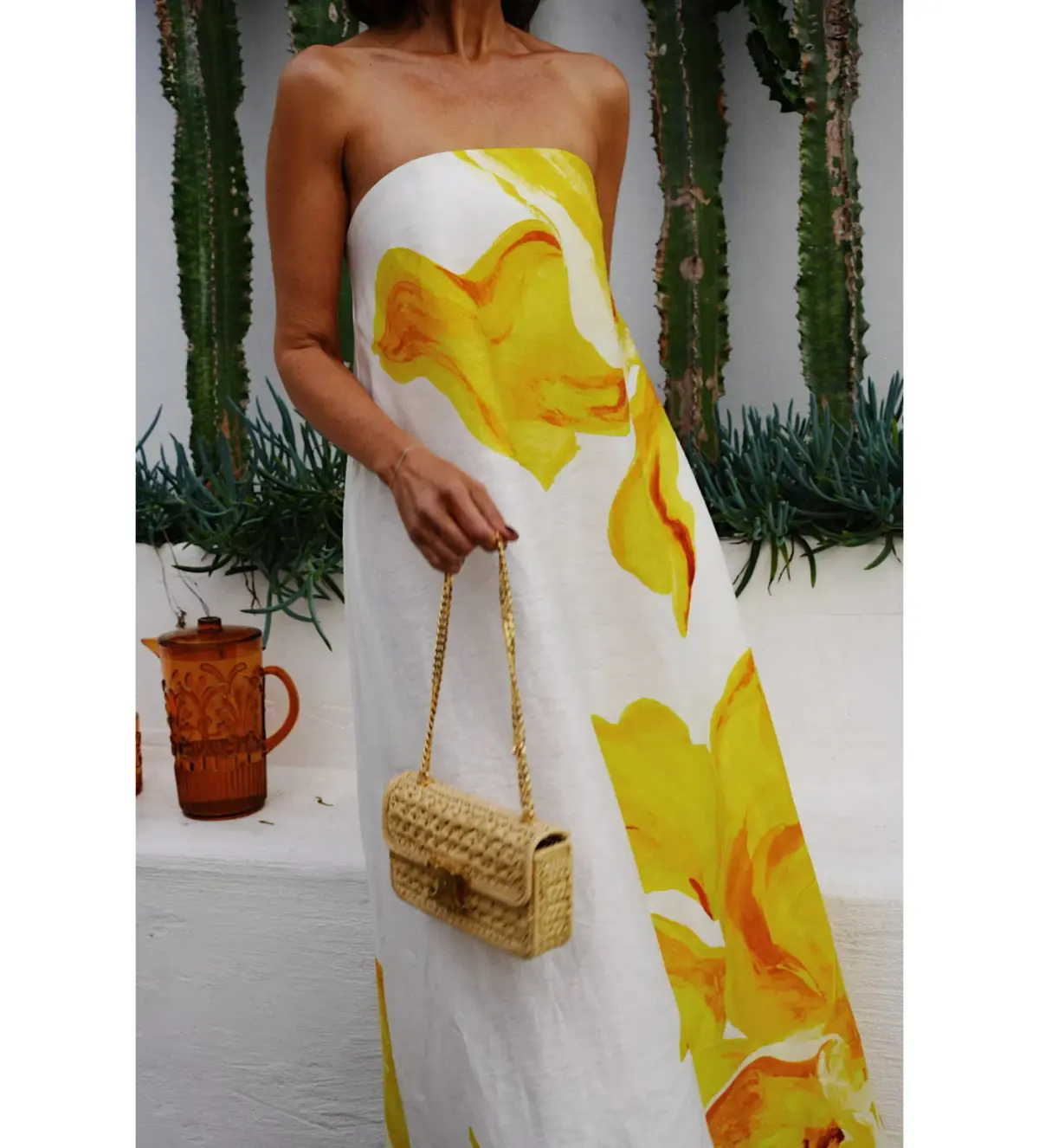 Acler Hopton Midi Dress in Ivory Calla Lily Size AU 10  - Image 2