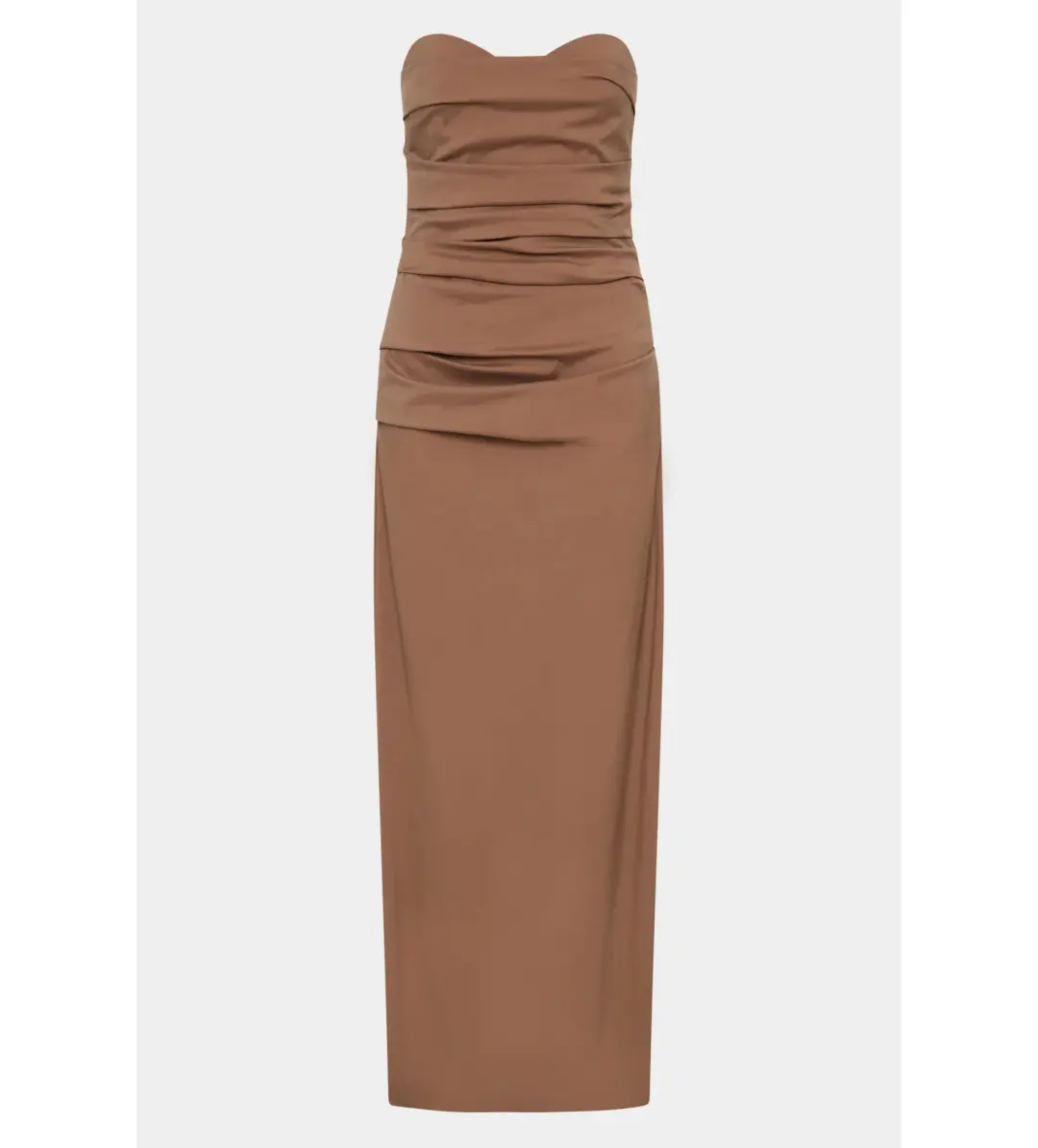 Sir the label Alba Strapless Gown in Mocha Size AU 4 for rent on The Volte - main image