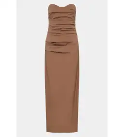 Sir the label Alba Strapless Gown in Mocha Size AU 4 for rent on The Volte - image 5