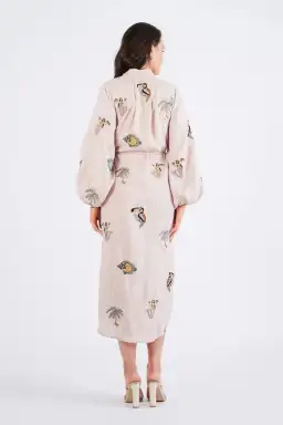 Alemais Vacay Mermaid Shirtdress Pink Size AU 10 for rent on The Volte - image 8