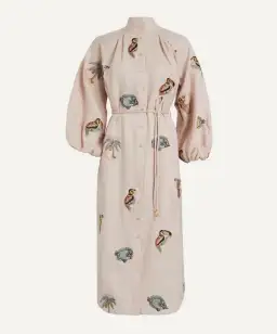 Alemais Vacay Mermaid Shirtdress Pink Size AU 10 for rent on The Volte - image 11