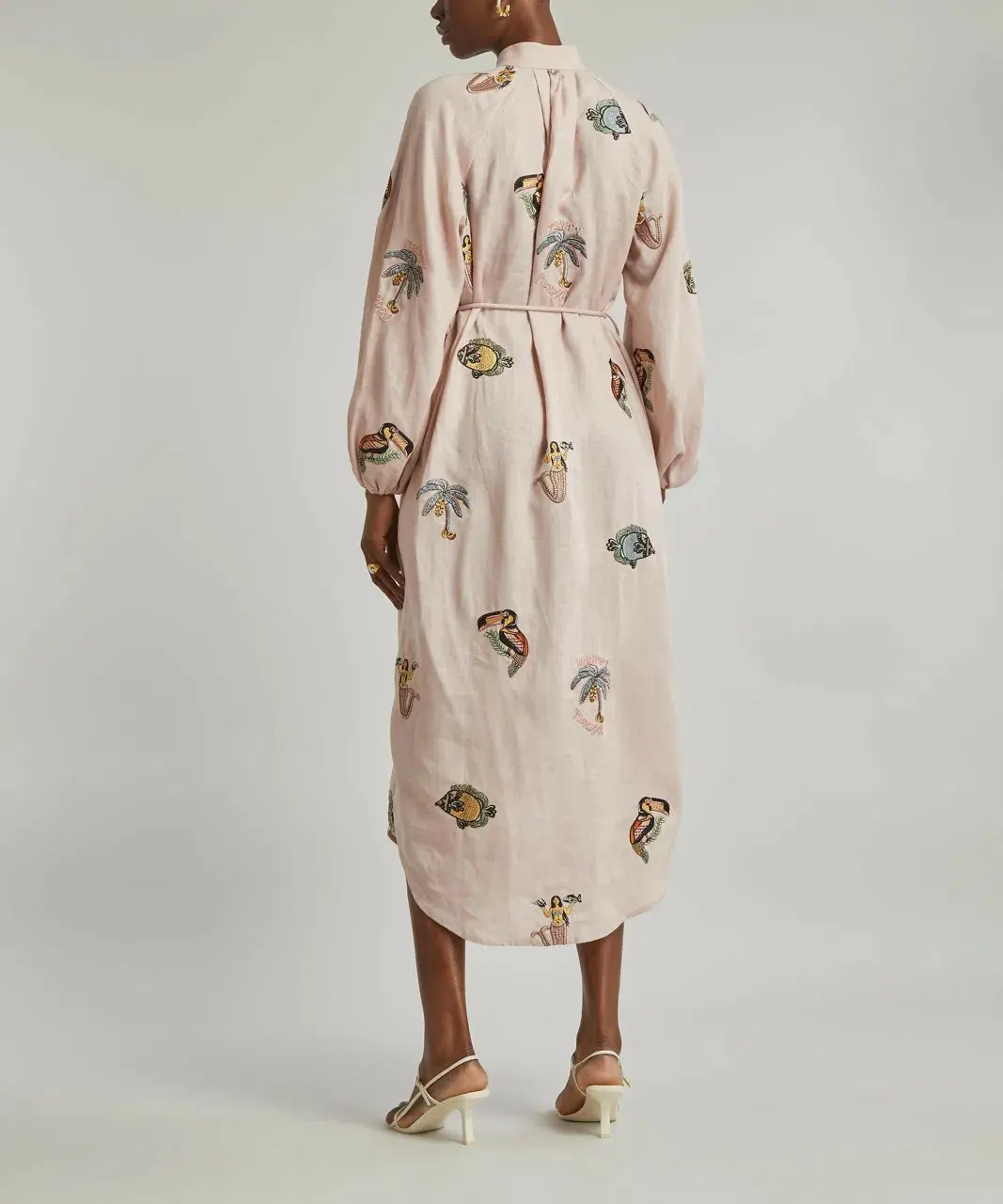 Alemais Vacay Mermaid Shirtdress Pink Size AU 10 for rent on The Volte - main image