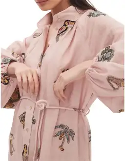 Alemais Vacay Mermaid Shirtdress Pink Size AU 10 for rent on The Volte - image 5