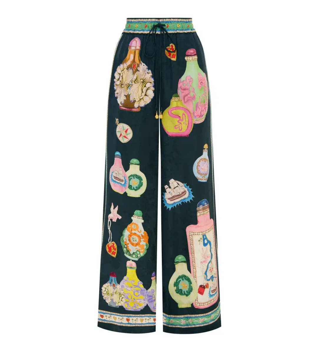 Alemais Royal Shirt and Pant Set Green Size AU 8 for rent on The Volte - main image