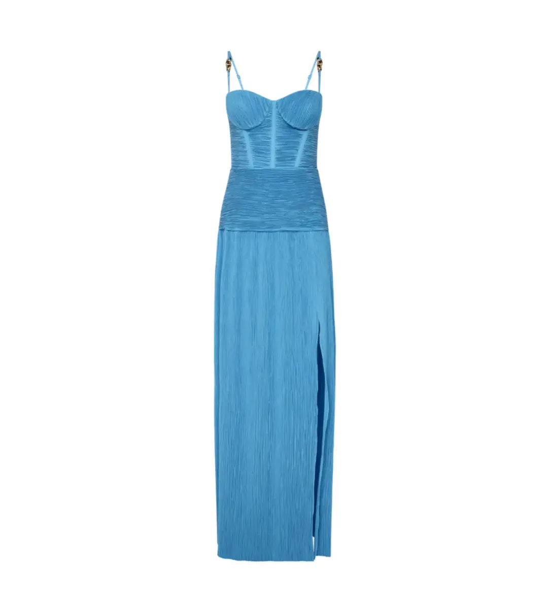 Manning Cartell Double Time Pleat Dress Cerulean Blue Size AU 10 for rent on The Volte - main image