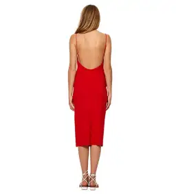 Bec & Bridge Marvellous Midi Dress Red Size AU 6 for rent on The Volte - image 3